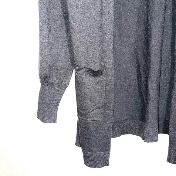 Maurices NWT Dark Gray Blouson Sleeve Front Pocket Cardigan Small Women’s - Picture 5 of 11